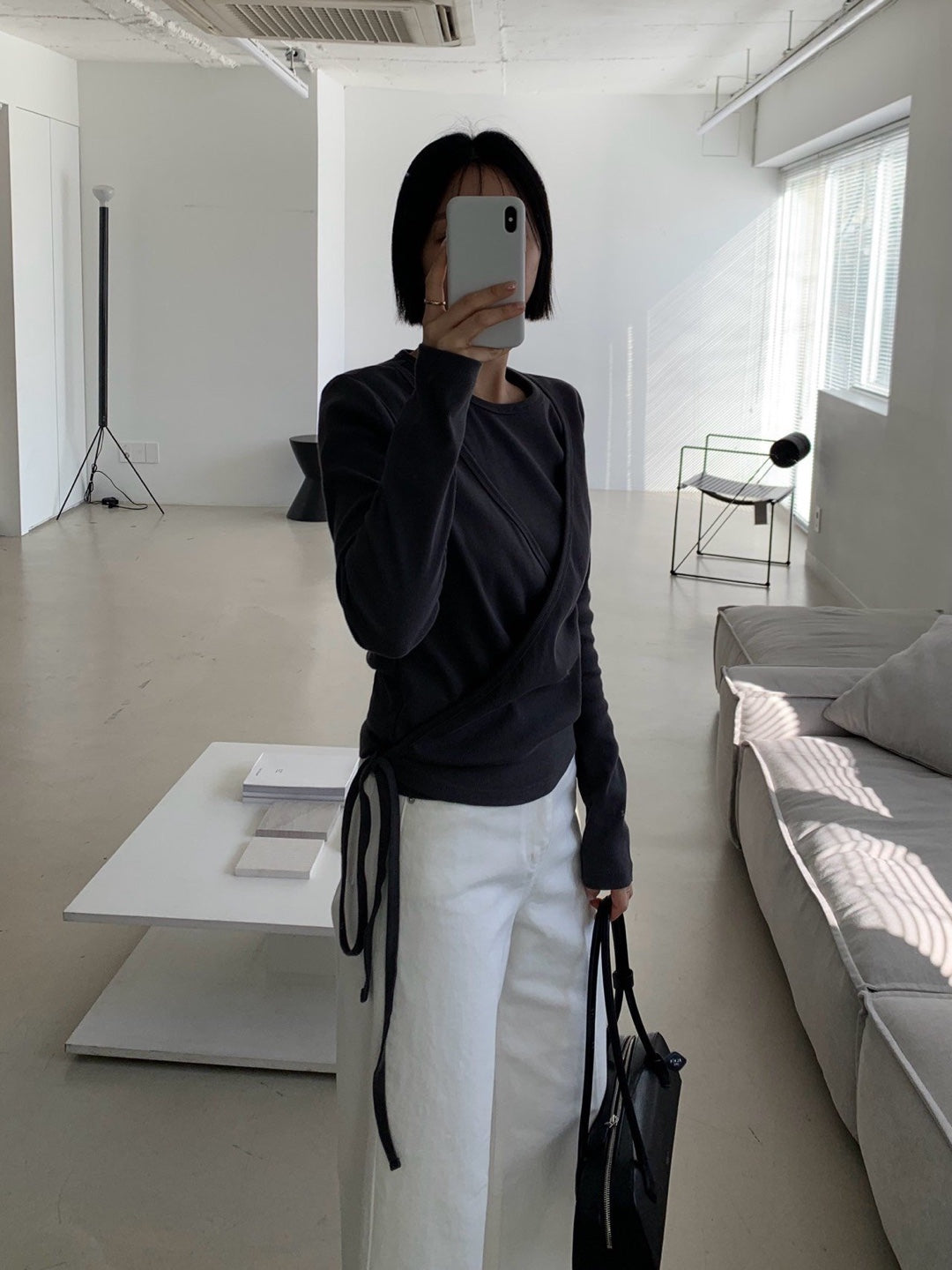 Ribbed Wrap Cardigan