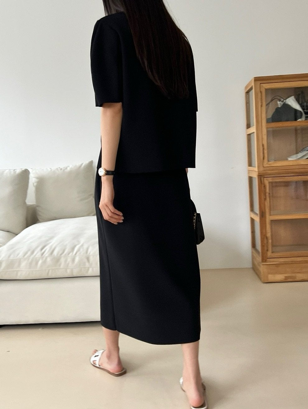 Round Blouse Skirt Sets