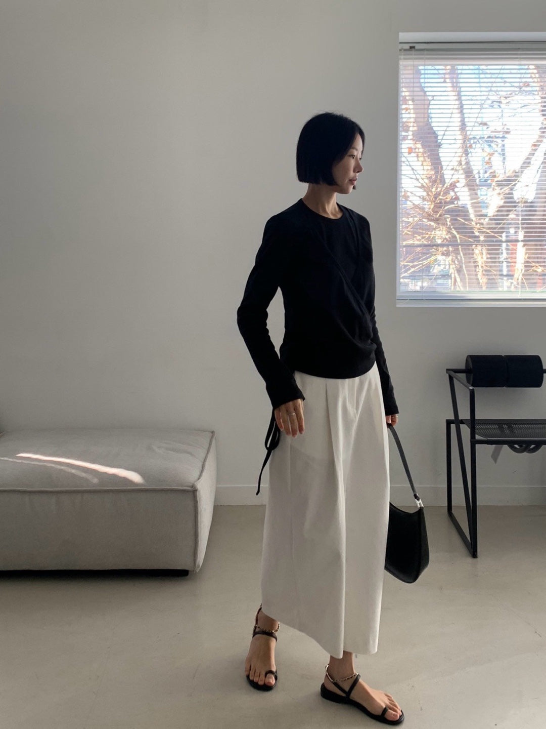 Ribbed Wrap Cardigan