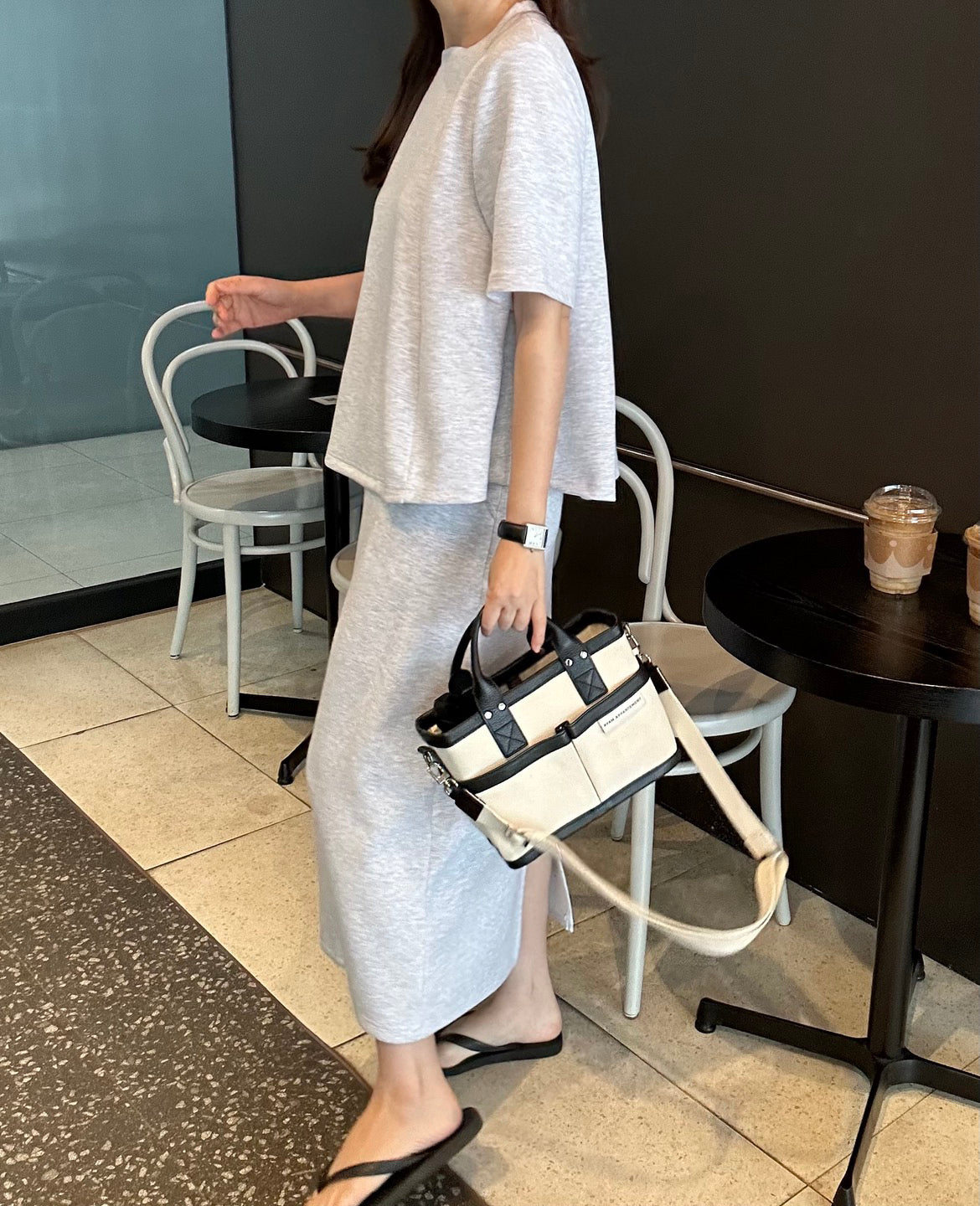 데일리쿨세트 투피스 (밴드스커트)