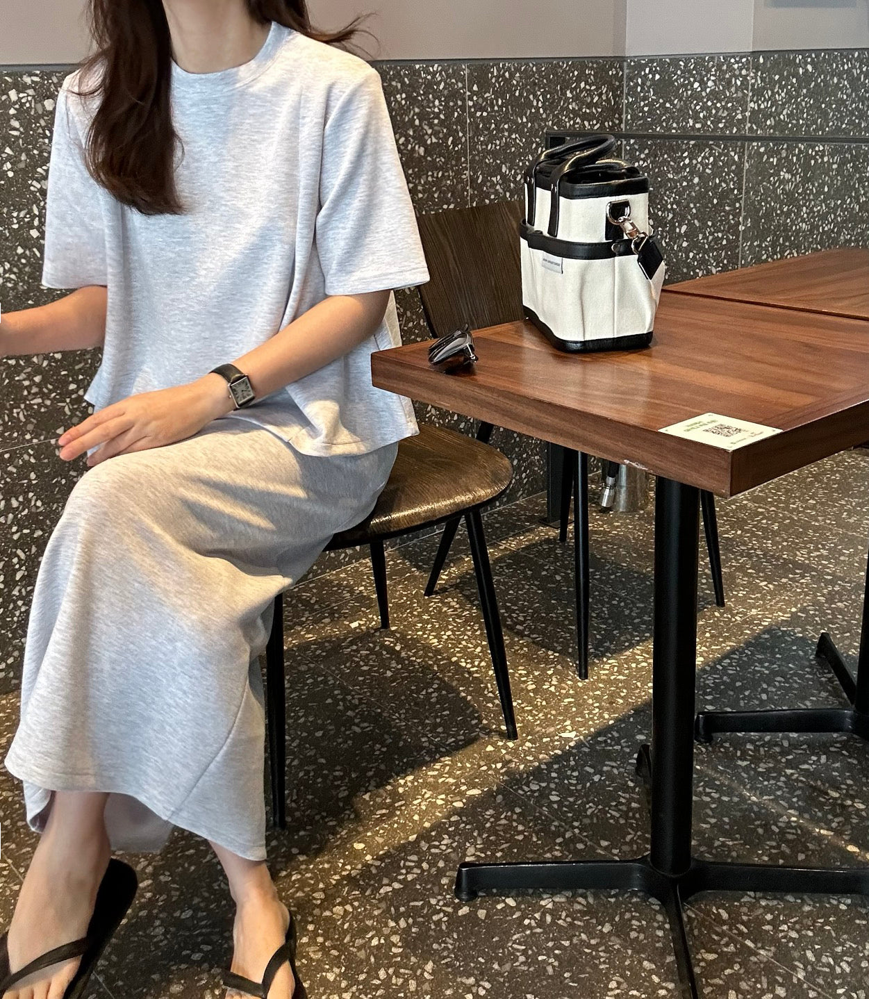 데일리쿨세트 투피스 (밴드스커트)