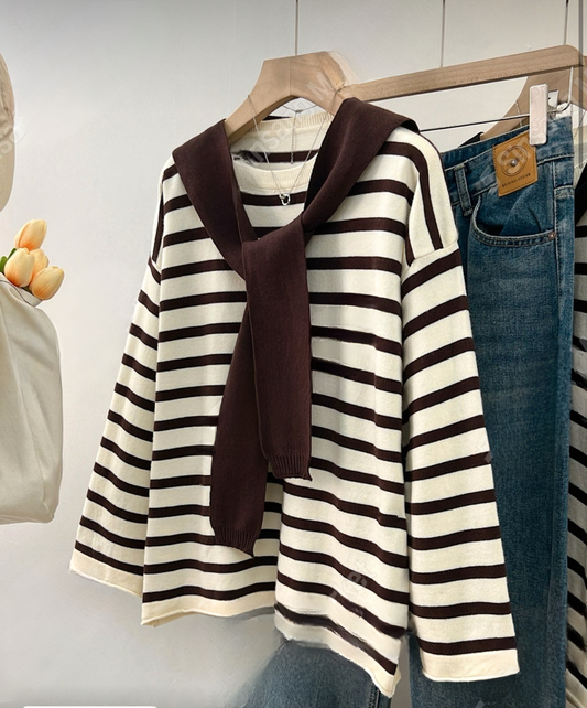Striped Knit Top