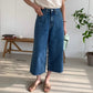 Deep Blue Wide Ankle Jean