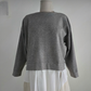 Knit Layered With Whit Shirt