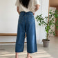 Deep Blue Wide Ankle Jean