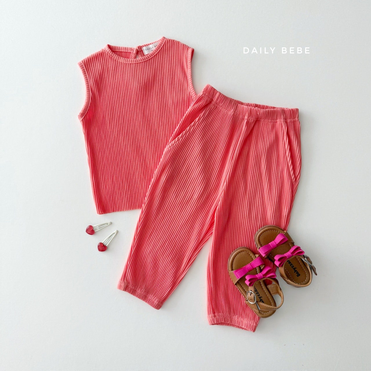 [2025 Summer DailyBeBe] 조거 플리츠 세트