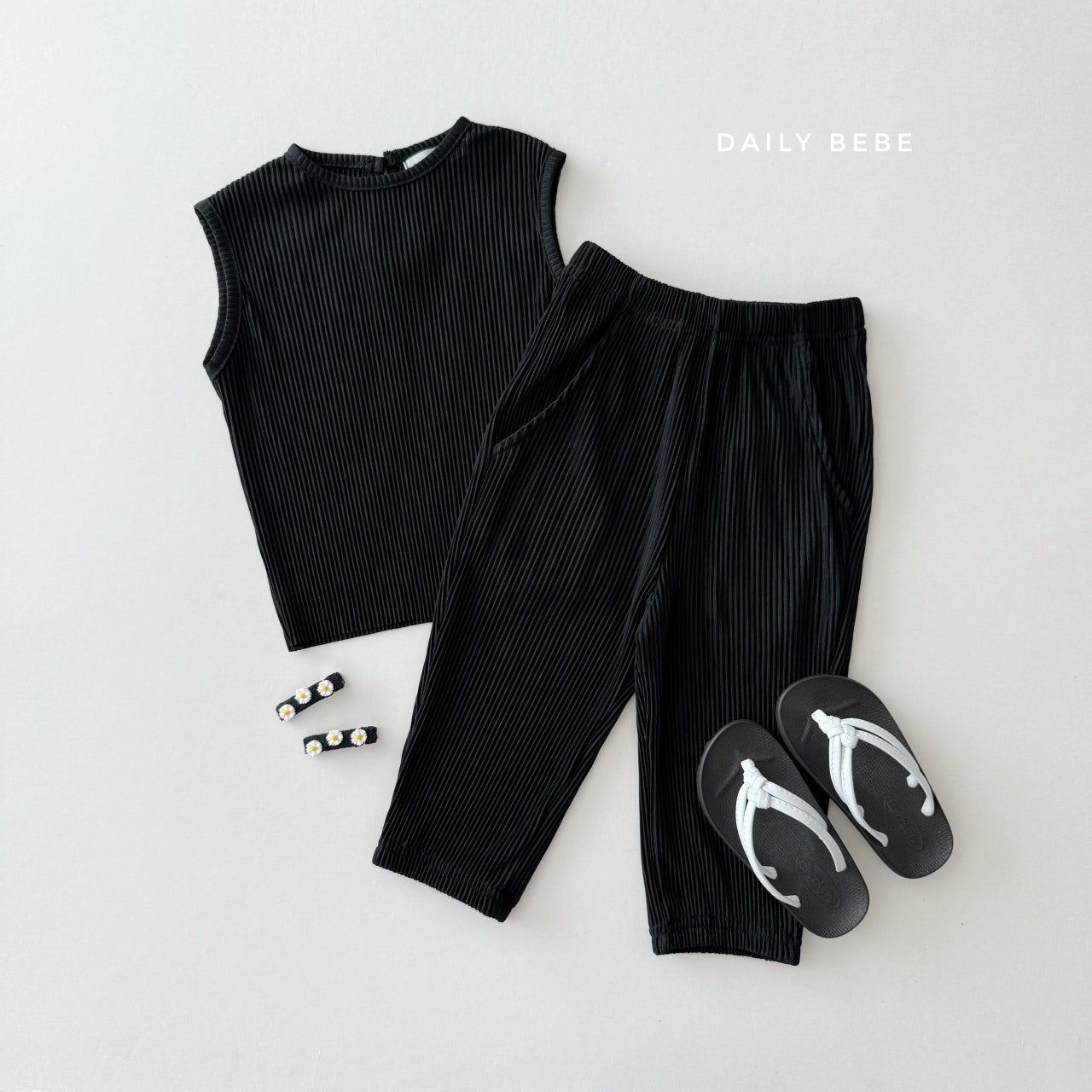 [2025 Summer DailyBeBe] 조거 플리츠 세트