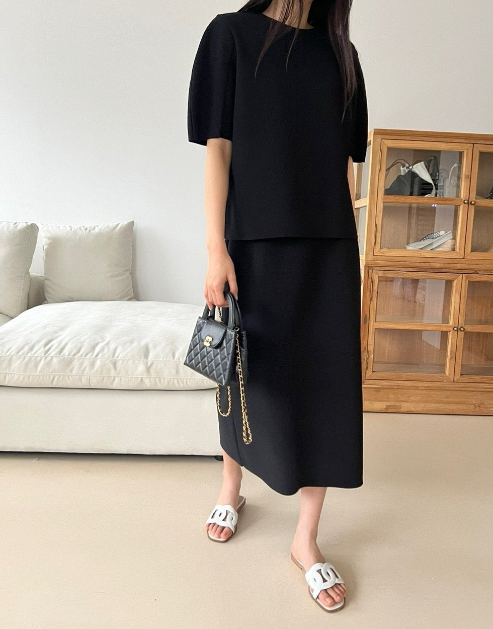 Round Blouse Skirt Sets