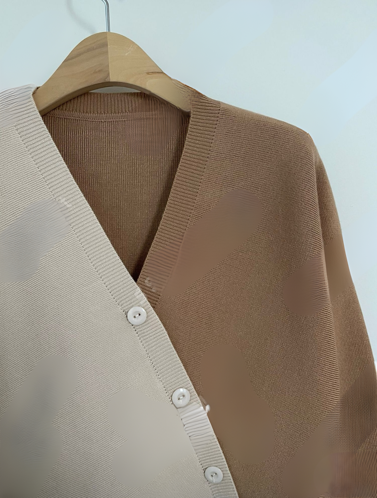 Unbalanced color Cardigan