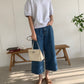 Deep Blue Wide Ankle Jean