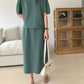 Round Blouse Skirt Sets