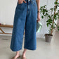 Deep Blue Wide Ankle Jean