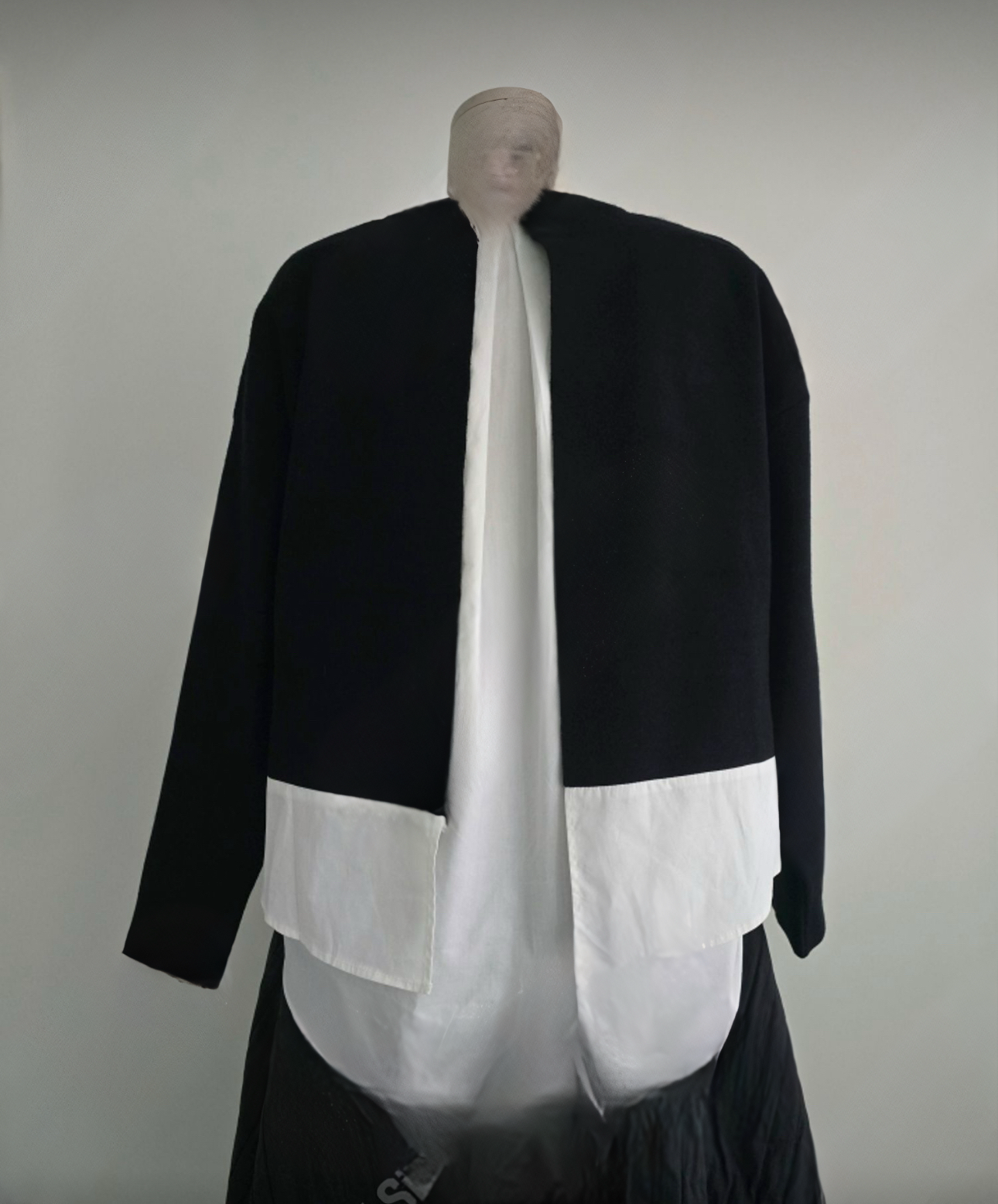 Knit Layered With Whit Shirt