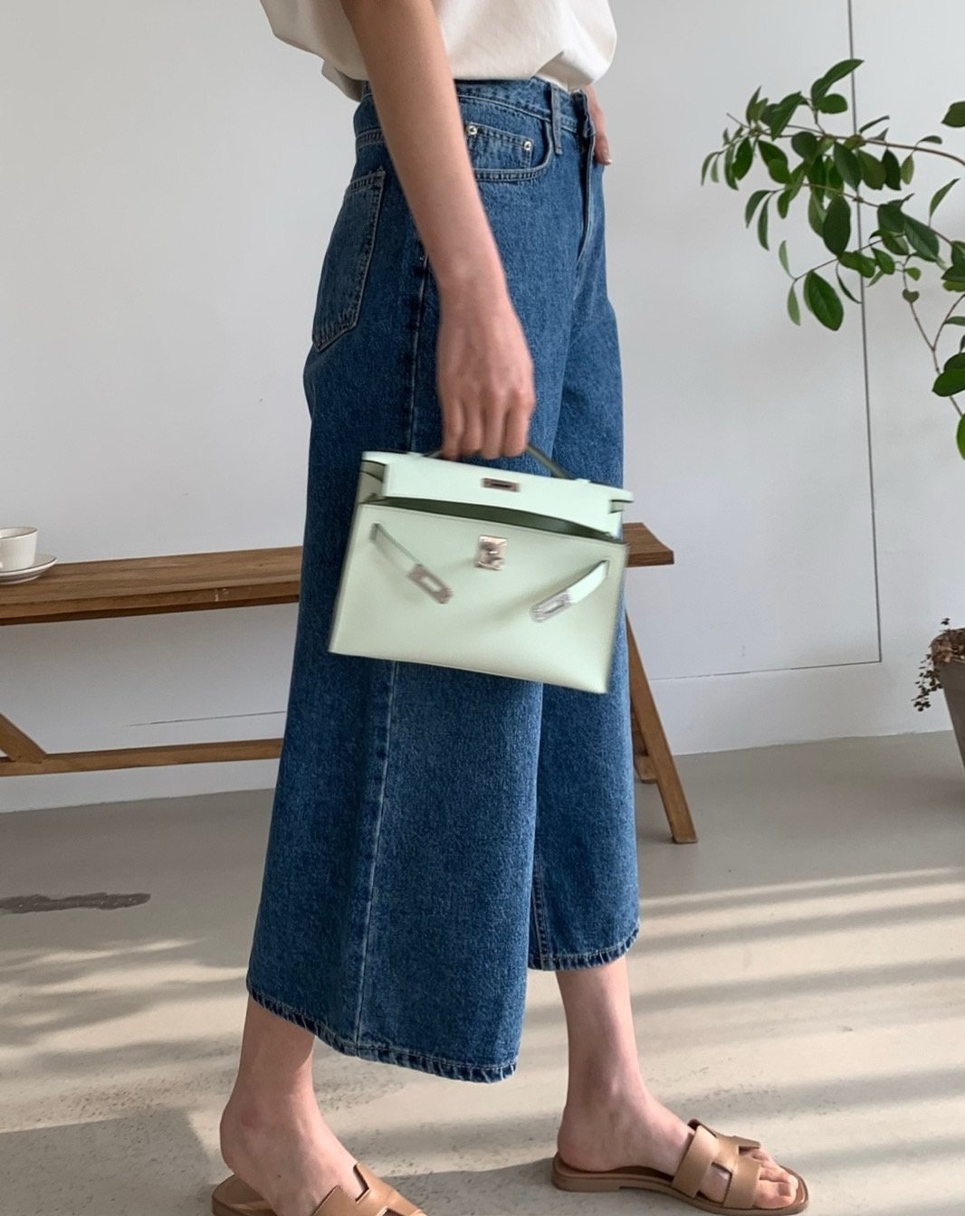 Deep Blue Wide Ankle Jean