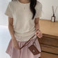 Terry Shirring T-Shirt