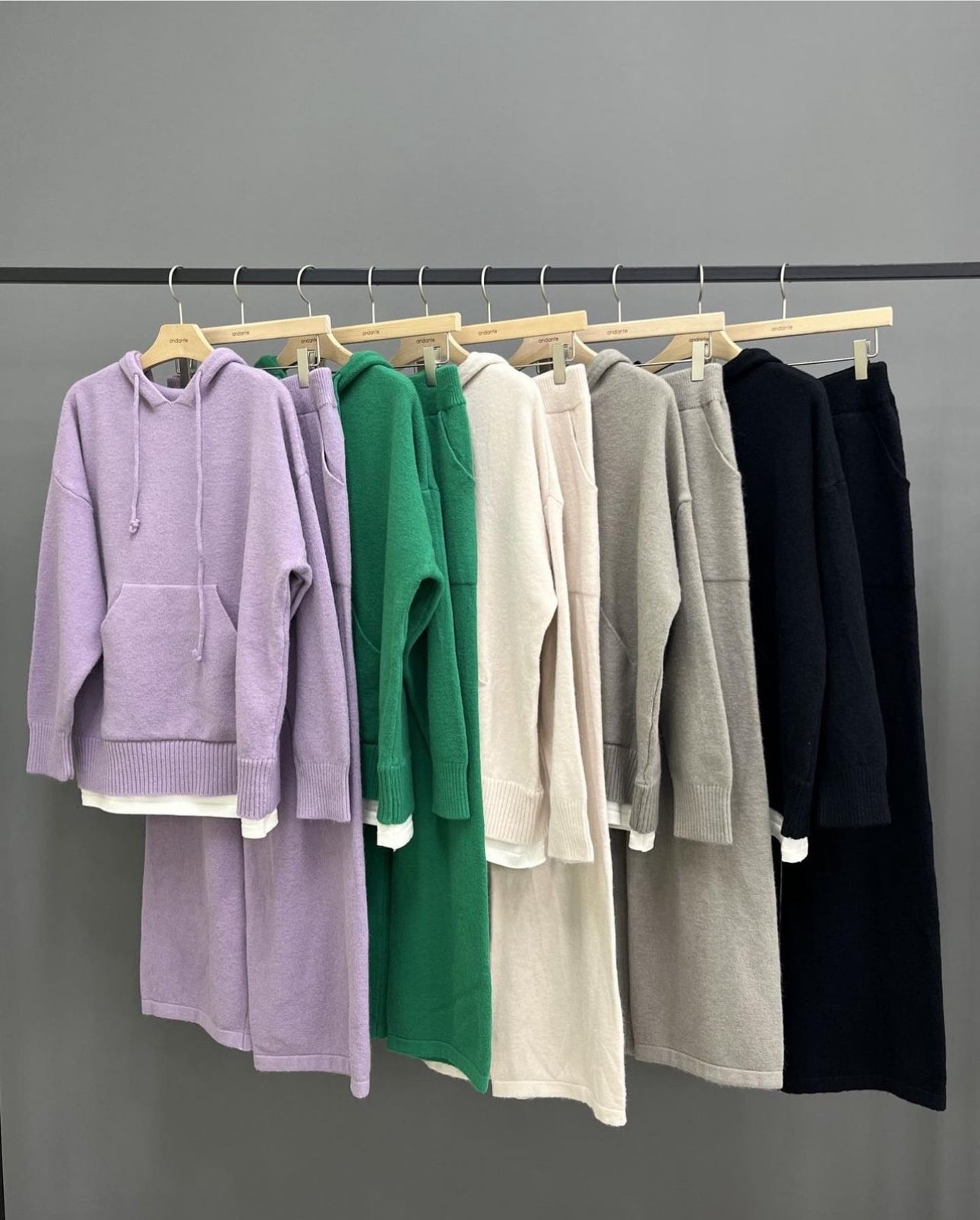 Hooded Knit Sets